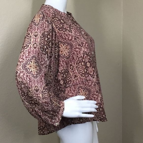 Madewell Kaleidoscope Print Drawstring Top C4 - Picture 5 of 9